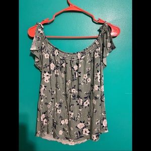 AE off the shoulder floral top